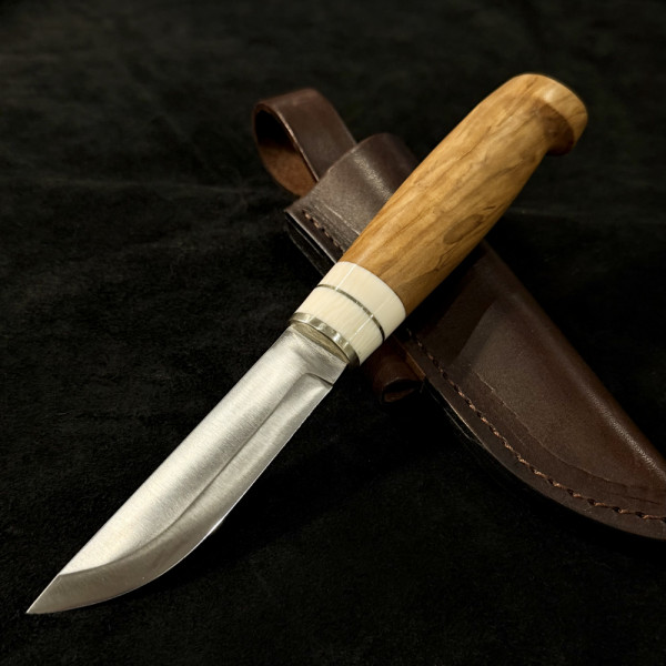 Немски ловен нож DER HUNT 335 SANDVIK, шведска стомана 14C28N, кания телешки бланк