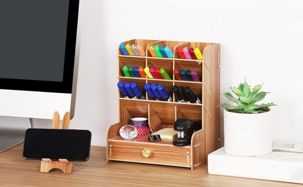 🔥 Мултифункционален Органайзер за Бюро - 12 отделения + шкаф за документи 🔥