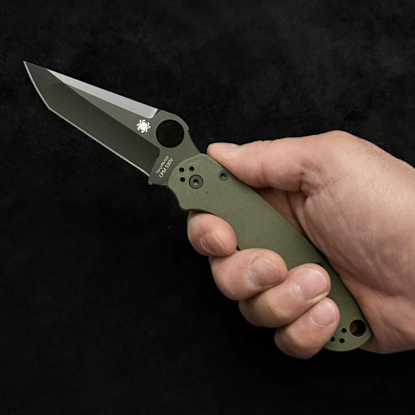 Сгъваем тактически нож SPYDERCO Colden Colorado TANTO GREEN , стомана S30V
