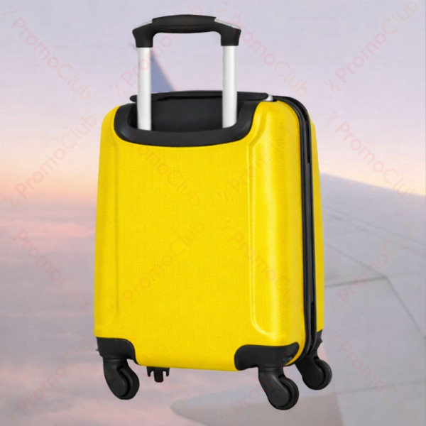 Компактен и практичен ABS авио куфар за ръчен багаж, 46cm - YELLOW 1217