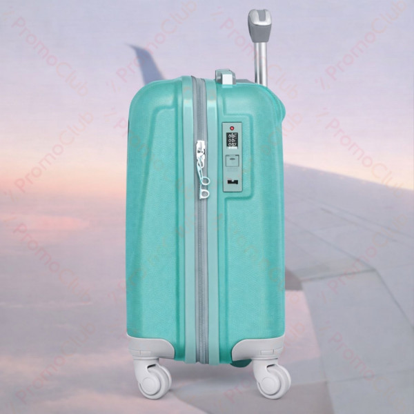 Компактен и практичен ABS авио куфар за ръчен багаж, 46cm - Turquoise 1217