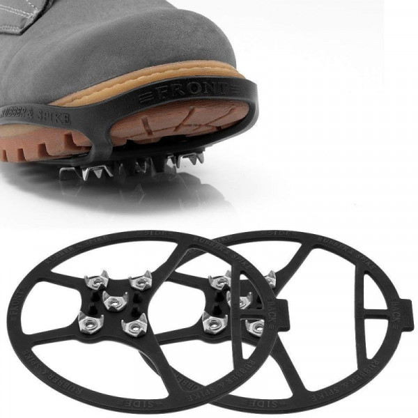 Професионални ледоходки за обувки с 5 шипа,  с гумена основа за бързо и сигурно поставяне. За обувки 30-35 номер Small