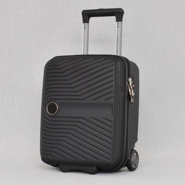 Здрав и надежден куфар за ръчен бага 40 х 30 х 20 за всички нискотарифни компании! Издръжлив ABS, заключване BLACK- 6001 - черен