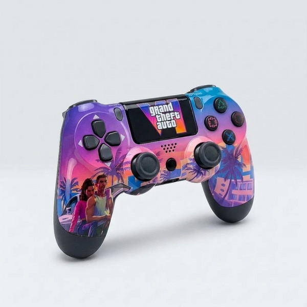 Бърз и удобен джойстик BEACH за PS4 с двойна вибрация и тъчпад, изработен от висококачественa ABS пластмаса