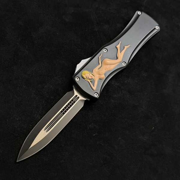 Тежка автоматична кама с канали MOMO CHICK, метален корпус, безотказен бърз механизъм, висока прецизност