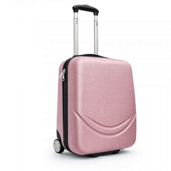 Твърд ABS АВИО куфар за ръчен багаж TRANSIT ROSE 42/32/16 см