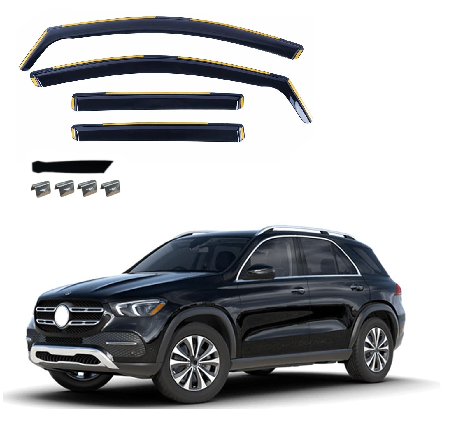 Комплект от 4бр. ветробрани за Mercedes Benz GLE V167 2020 - 2023