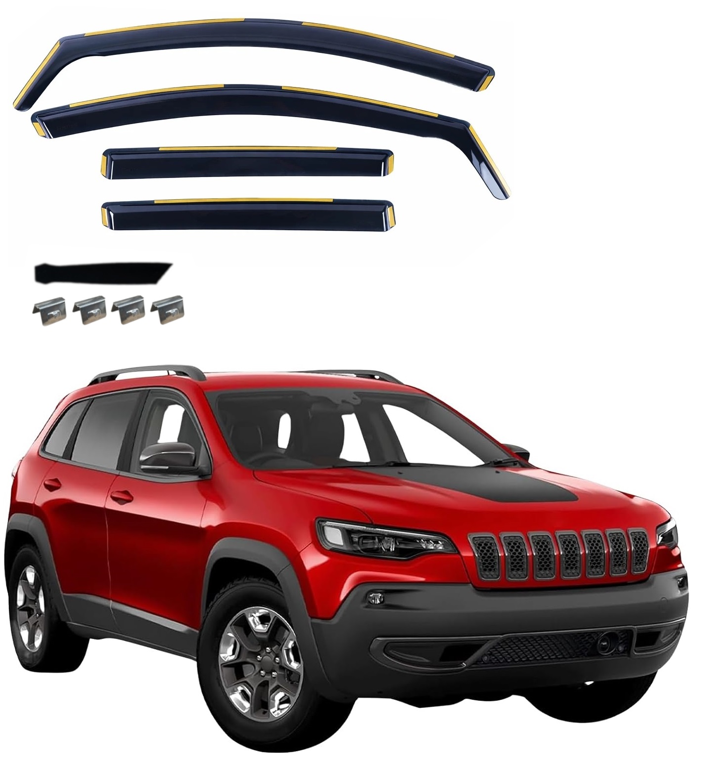 Комплект от 4бр. ветробрани за Jeep Cherokee V (KL) 2014 - 2023