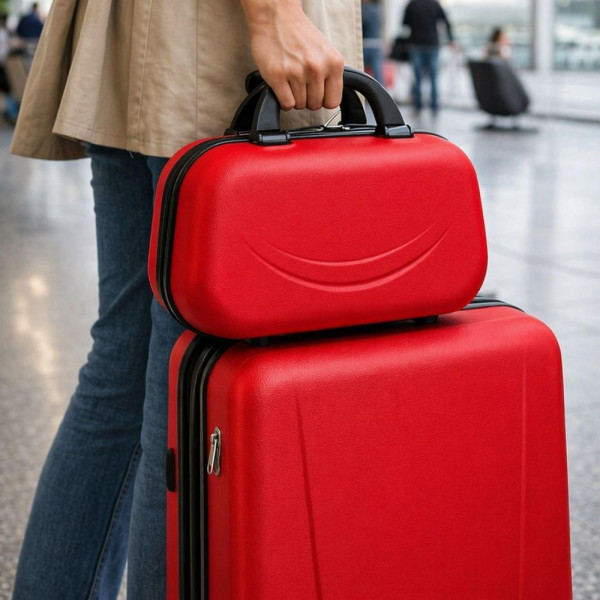 Твърда ABS надкуфарна пътна чанта TRANSIT 800 RED