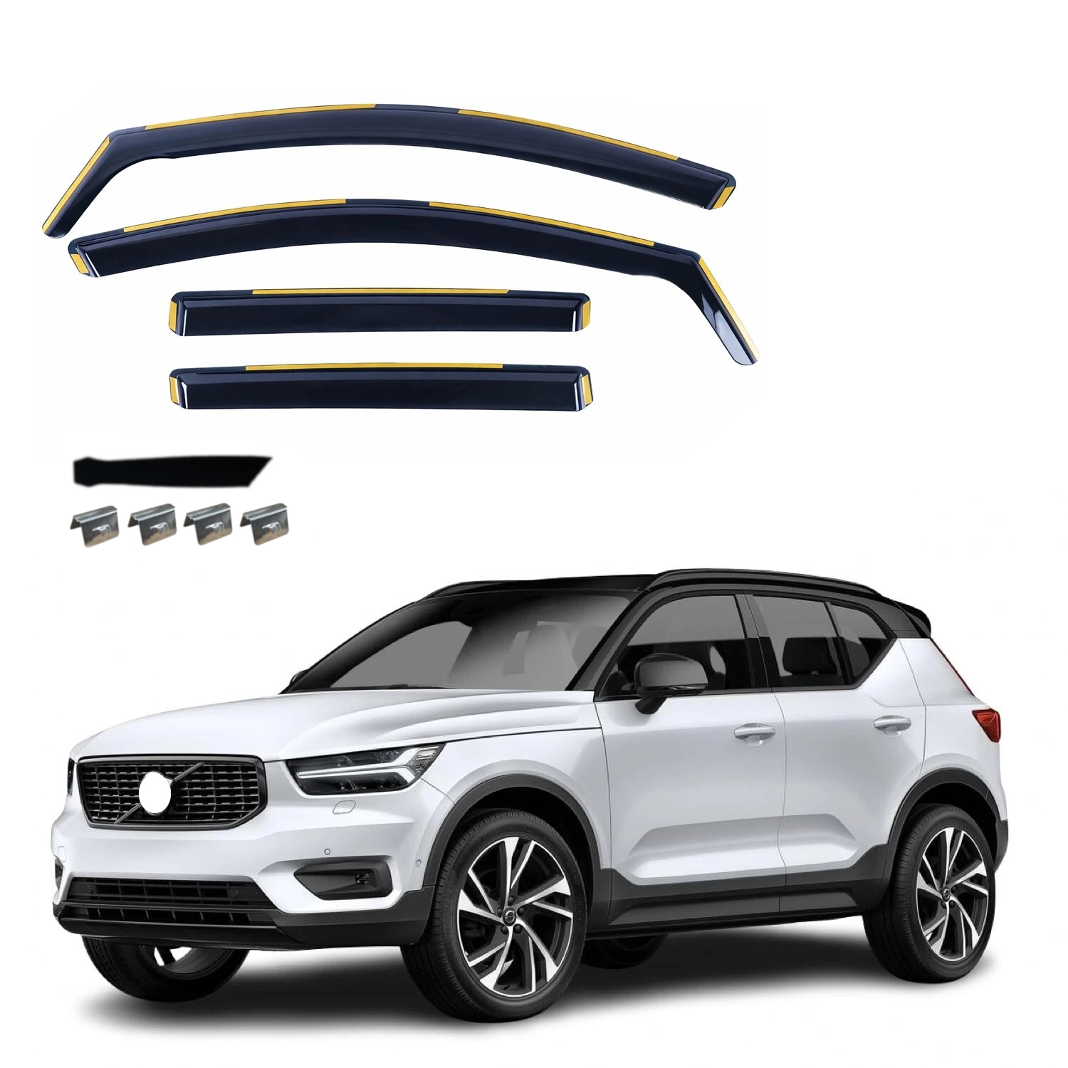 Комплект от 4бр. ветробрани за VOLVO XC40 2019 г. +
