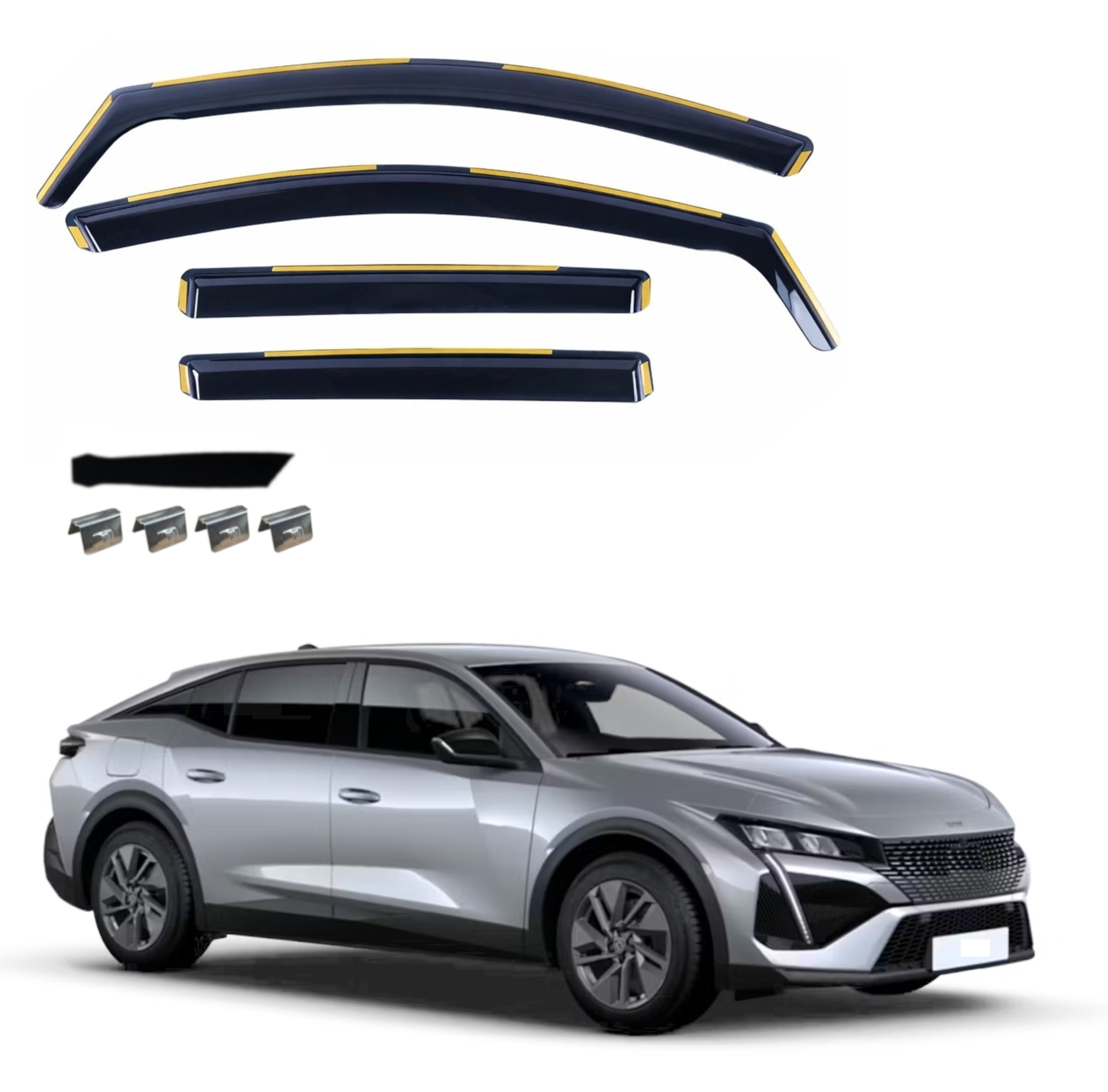 Комплект от 4бр. ветробрани за PEUGEOT 408 LSE 2022 г. +