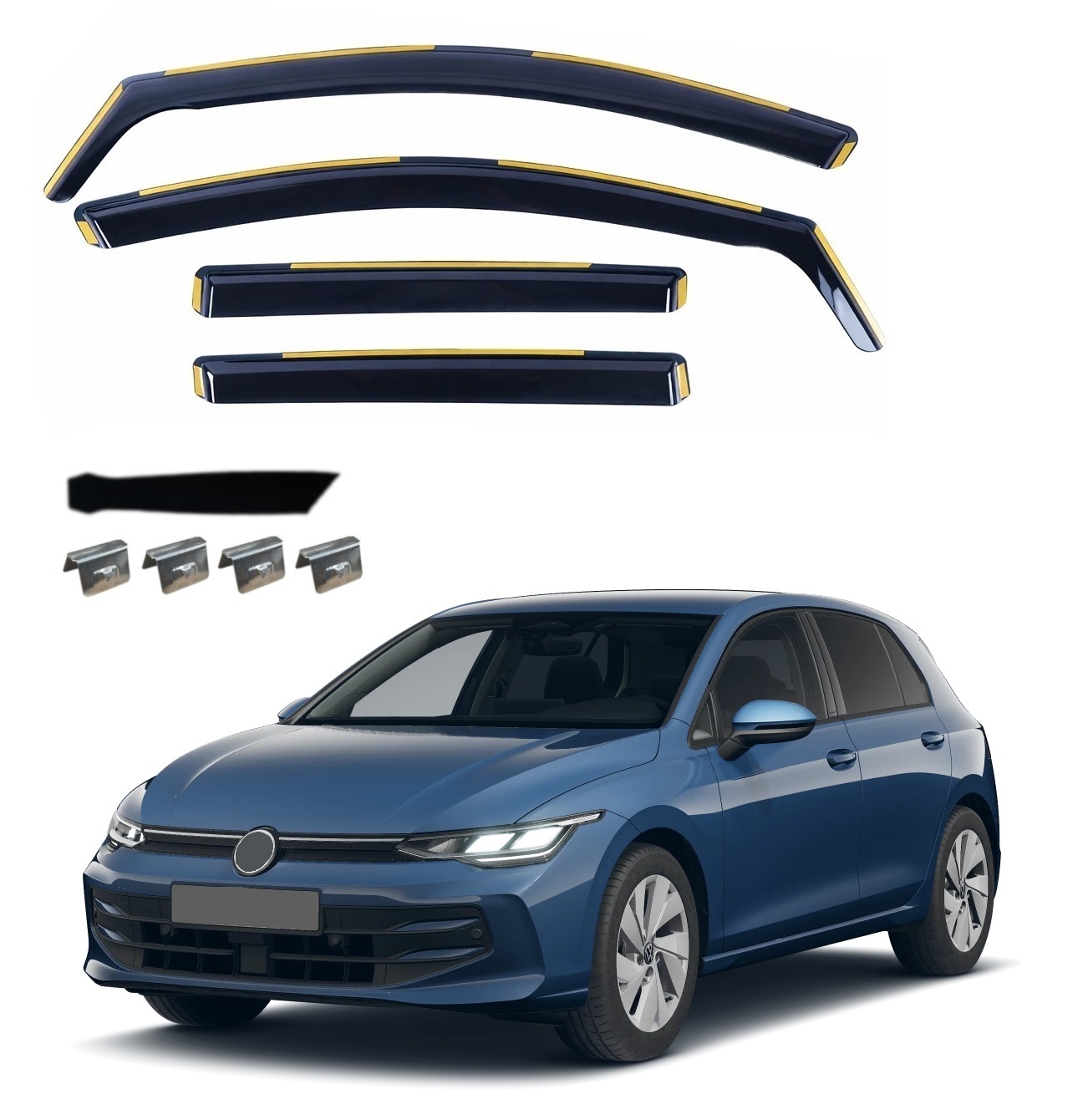 Комплект от 4бр. ветробрани за VW GOLF VIII Mk8 2021 г. +