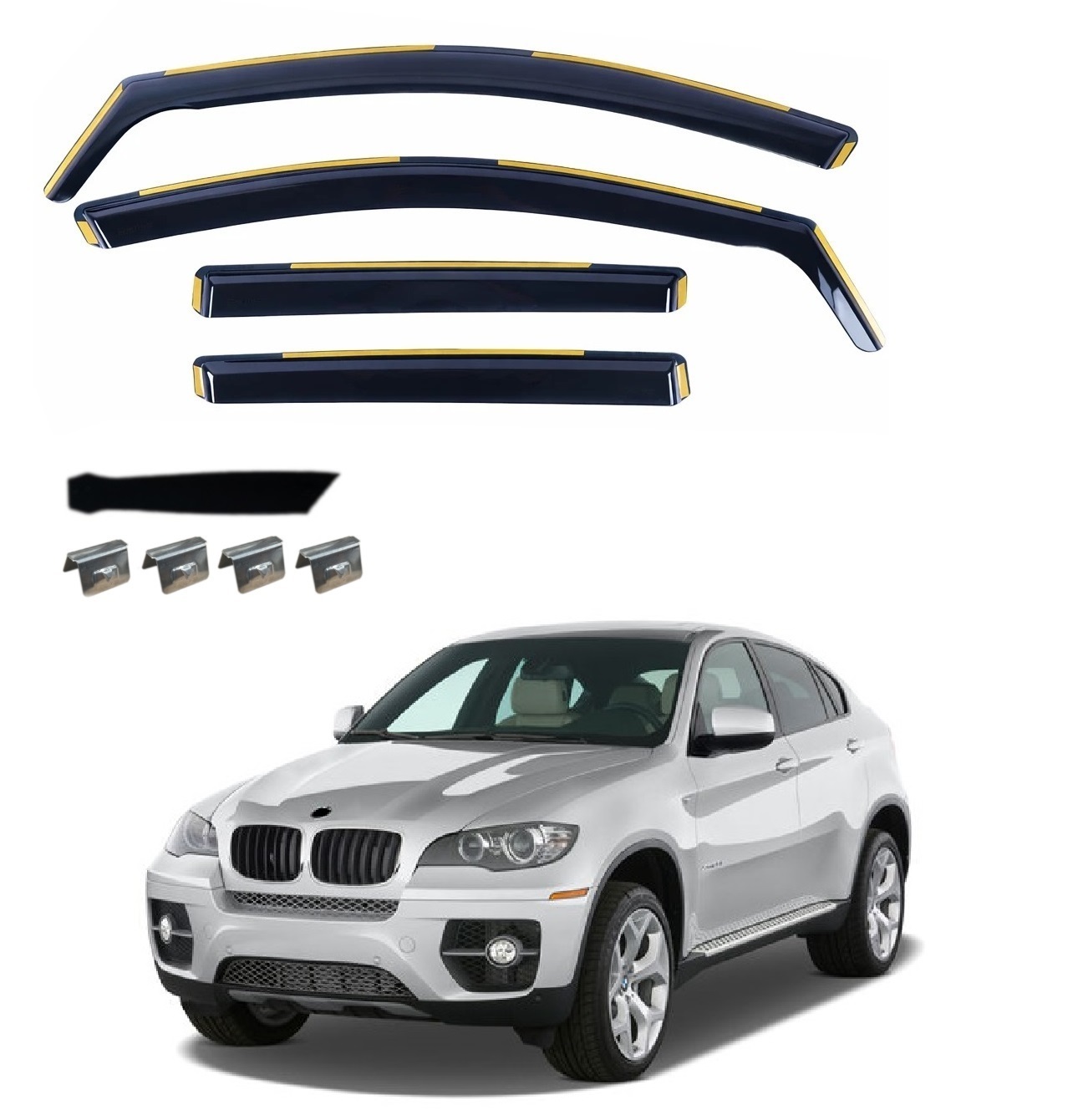 Комплект от 4бр. ветробрани за BMW X6 E71/E72 2008 - 2014 г.