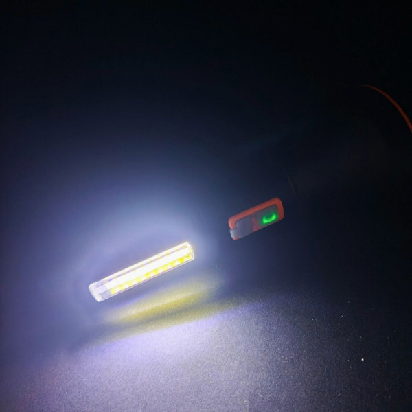 🔦 Практичен LED фенер с алуминиев корпус 2 в 1 с 2 режима и странична работна лампа-FA-8025C