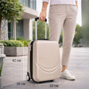 Пластмасов ТОП АВИО куфар за ръчен багаж TRANSIT GOLD   42/32/16 см