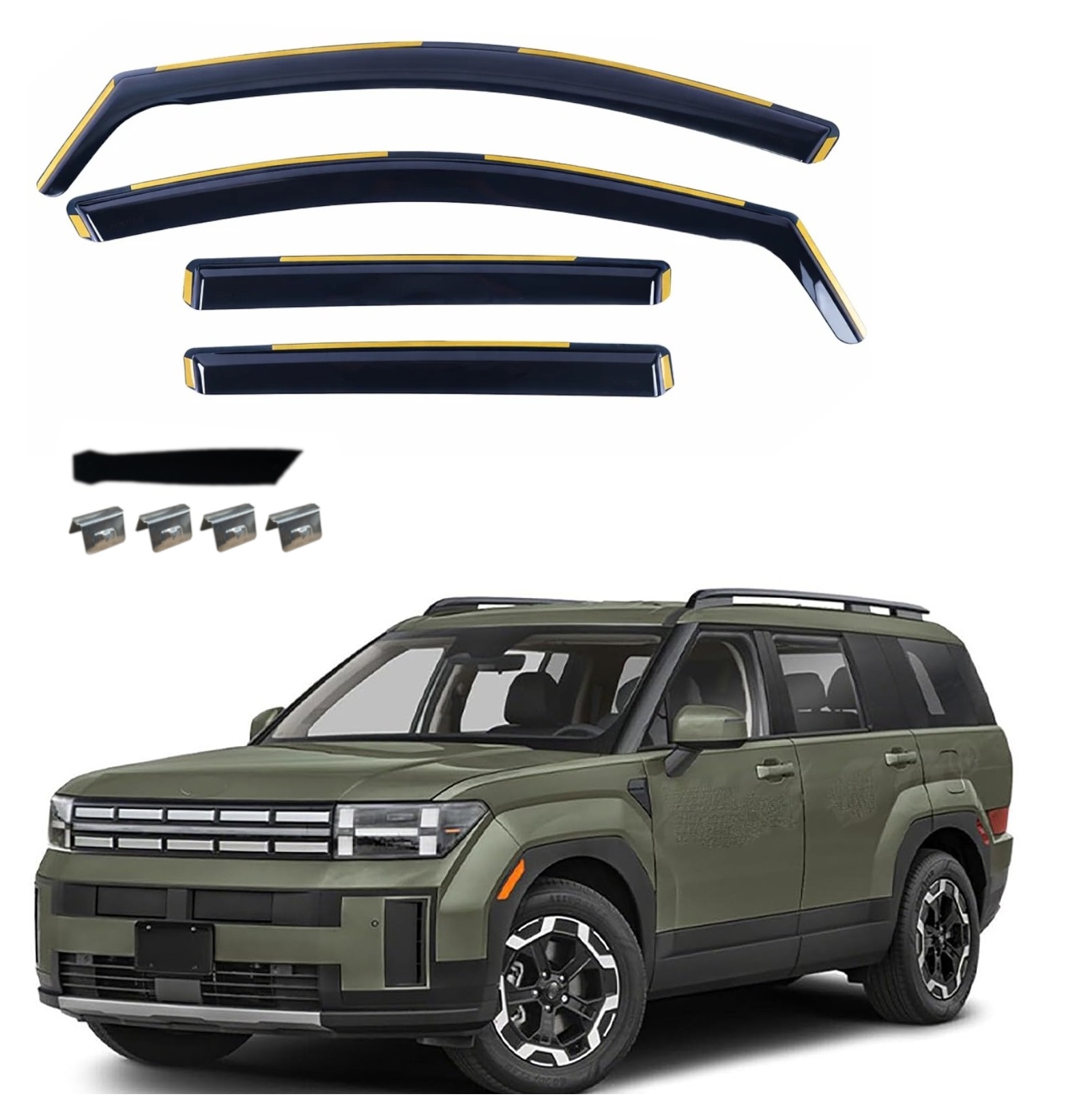 Комплект от 4бр. ветробрани за Hyundai Santa Fe V (MX5) 2024 г. +