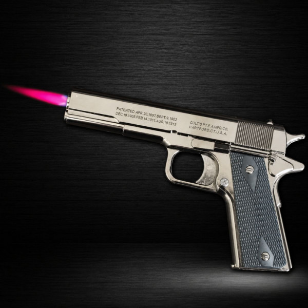 Ефектна и реалистична газова запалка Colt 1911 🔥, метален корпус, ветроупорна