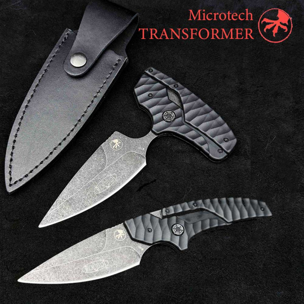 Радък модел тактически нож Microtech Transform, стомана BÖHLER М390, многокомпонентна дръжка