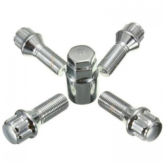 Секретни болтове за джанти - (14мм х 1.5мм, L28мм) сфера