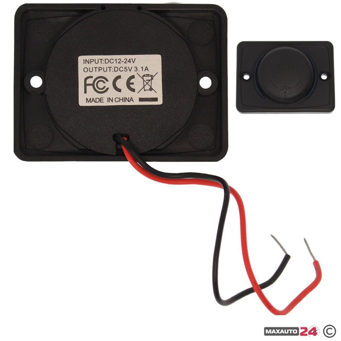 ДВОЕН USB ПОРТ 12-24V - W05237