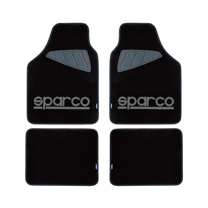 Стелки мокет SPC1902A Sparco Черни-Сиви 4БР/К-Т